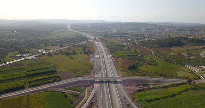 21 Aralık 2020 tarihinde hizmete açılacak Kuzey Marmara Otoyolu havadan görüntülendi