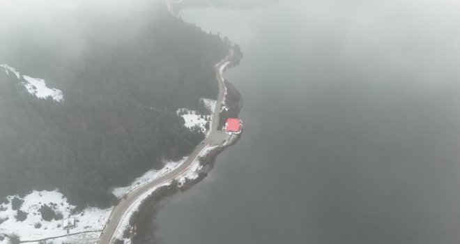 Abant Gölü Milli Parkı'nın kuş bakışı güzelliği...