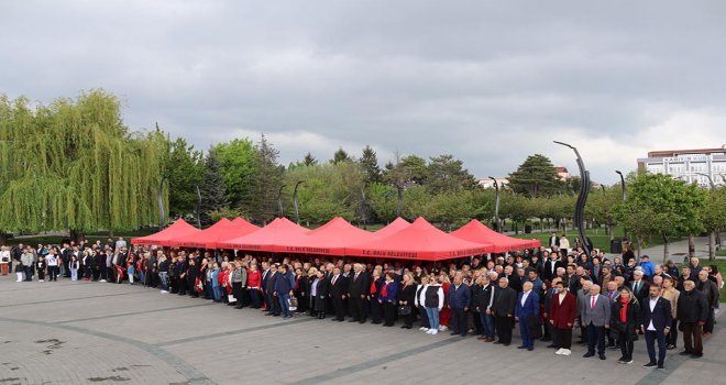 Anıtpark’ta ki törene yoğun bir katılım oldu........