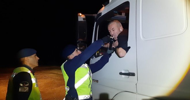 Ankara ve Sakarya’yı birbirine bağlayan yolda sıkı denetim