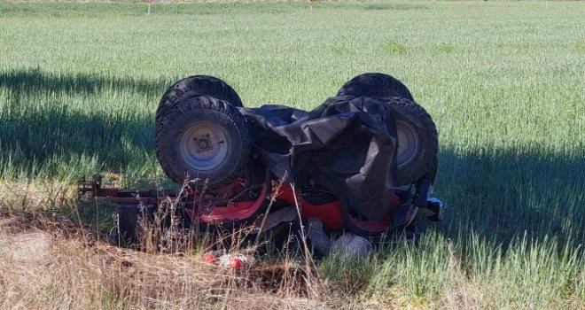 ATV aracı devrildi, sürücü hayatını kaybetti