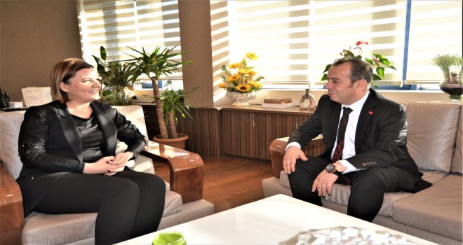 Başkan Hürriyet, Bolu Belediye Başkanı Özcan’ı ağırladı