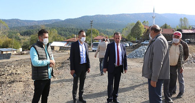 Başkan Özcan Kuzfındık Köyü yangınında zarar görenleri yalnız bırakmıyor