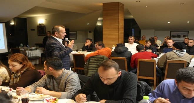 BAŞKAN ÖZCAN PTT VE KARGO ÇALIŞANLARIYLA BULUŞTU