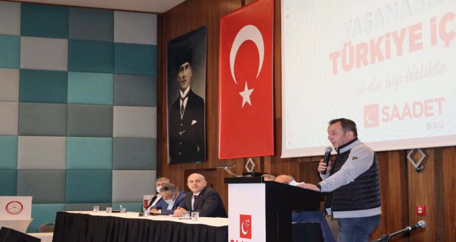 Başkan Özcan yaptığı konuşmayla Saadet Partisinin kongresine damga vurdu