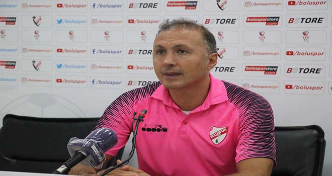 Beypiliç Boluspor Teknik Direktörü Ahmet Taşyürek: ‘İşin kopma noktası hakemin net penaltı pozisyonunu görememesi’