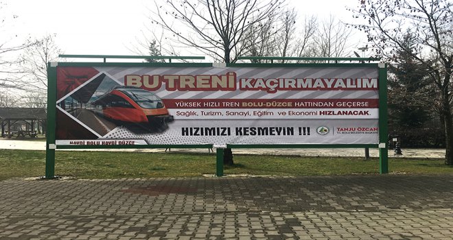 Bolu Belediye Başkanı Tanju Özcan’dan YHT için kampanya: ‘Bu Treni Kaçırmayalım!’