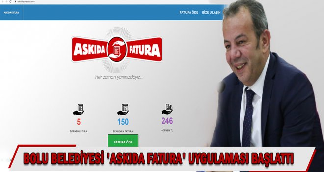 BOLU BELEDİYESİ ‘ASKIDA FATURA’ UYGULAMASI BAŞLATTI