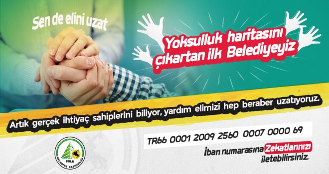Bolu Belediyesi ihtiyaç sahipleri için zekât kabul ediyor