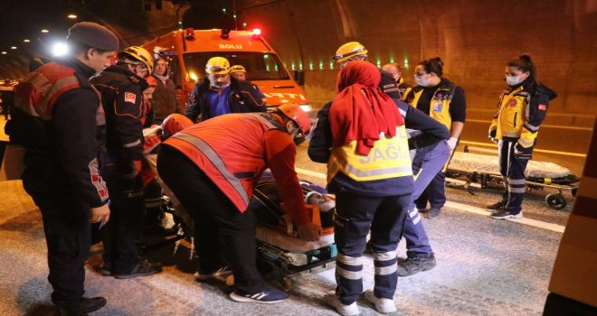 Bolu Dağı Tüneli'nde gerçeği aratmayan tatbikat....