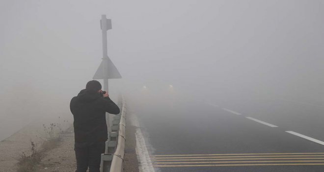 Bolu Dağı'nda görüş mesafesi 10 metreye düştü