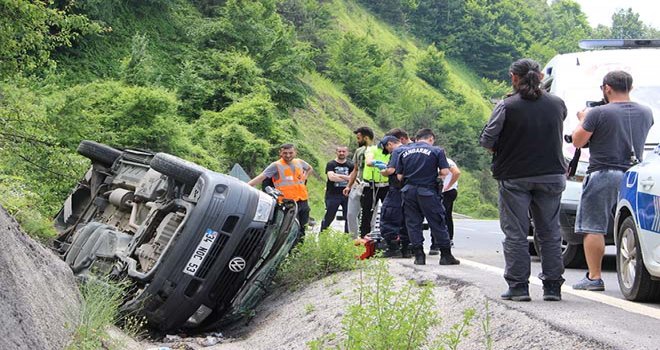 Bolu Dağında kaza: 1 ölü, 3 yaralı