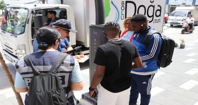 Bolu düzensiz göçmenlere yönelik uygulama yapıldı..............