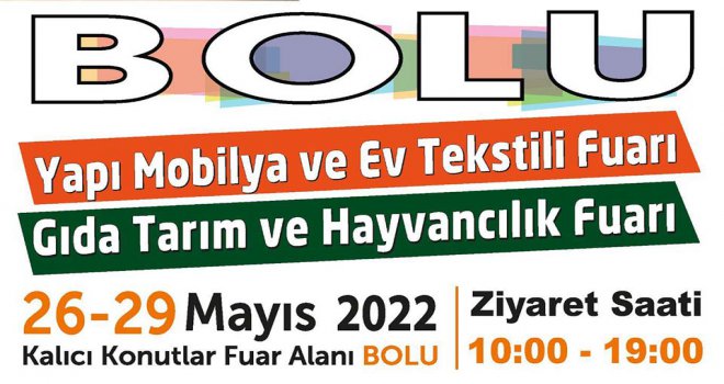 Bolu Gıda Tarım ve Hayvancılık Fuarı start alıyor…