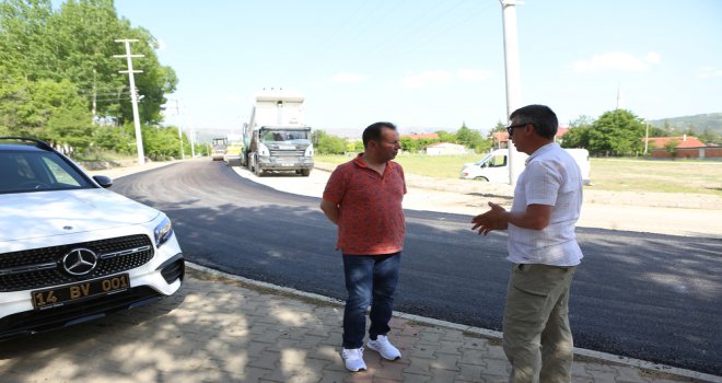 Bolu ve Seben Belediyeleri işbirliğinde, Seben’in yolları yenilendi