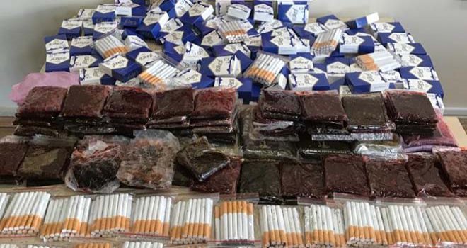 Bolu'da 2 bin 540 makaron 11 kilo kaçak tütün ele geçirildi