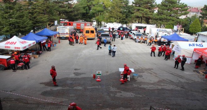 'Bolu'da 5.8'lik deprem' senaryosu gerçeğini aratmadı....