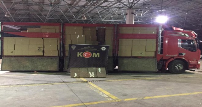 Bolu'da 6 milyon 232 bin kaçak sigara ele geçirildi