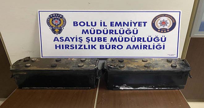 Bolu’da akü hırsızlığı yapan 3 kişi adliyeye sevk edildi