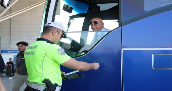Bolu'da bayram öncesi terminalde sıkı denetim