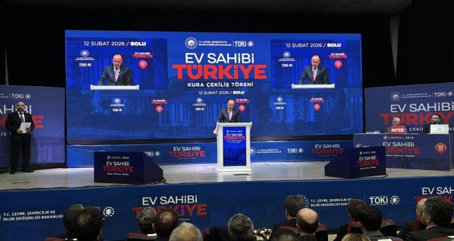 Bolu'da bin 950 sosyal konutun hak sahipleri kurayla belirlendi