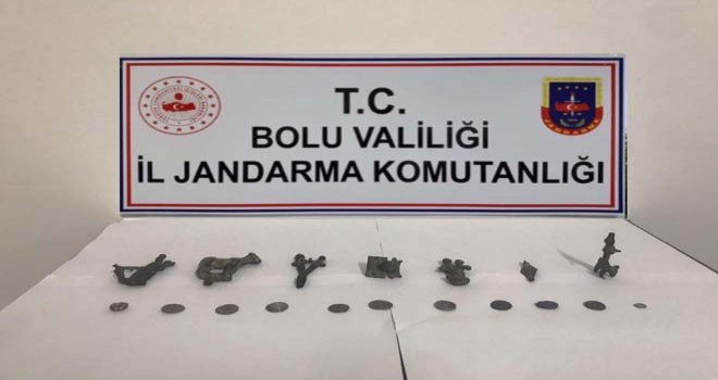 Bolu’da çok sayıda tarihi eser ele geçirildi: 1 gözaltı
