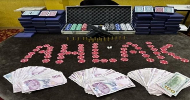 Bolu’da dernek lokaline kumar baskını....