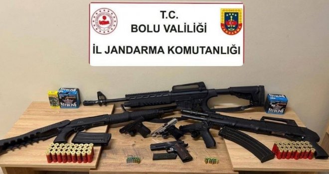Bolu'da düğün magandalarına geçit yok: 7 silah ele geçirildi