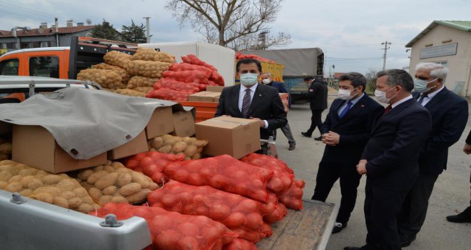 Bolu’da, ihtiyaç sahiplerine 500 ton patates ve 100 ton soğan dağıtılacak