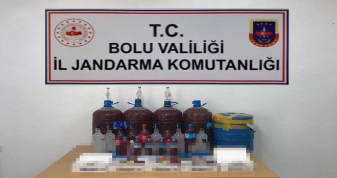 Bolu’da kaçak içki operasyonu: 1 gözaltı.....