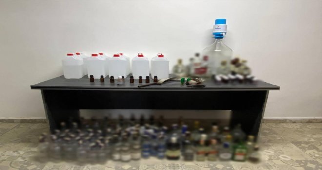 Bolu’da kaçak içki operasyonu: 1 gözaltı