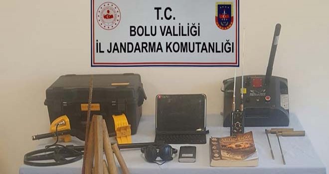 Bolu’da, kaçak kazı operasyonu: 4 gözaltı