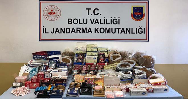 Bolu’da, kaçak tütün operasyonu: 3 gözaltı