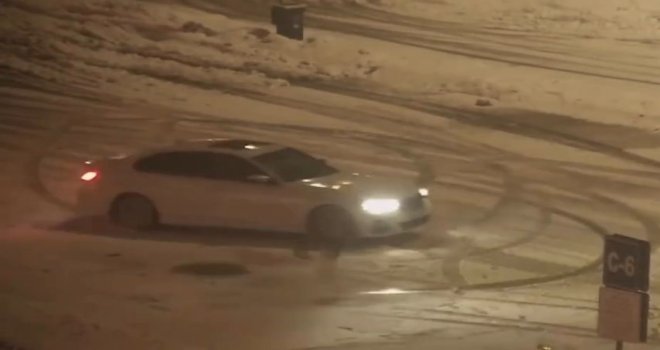 Bolu'da karla kaplı tesiste ‘drift' keyfi pahalıya patladı