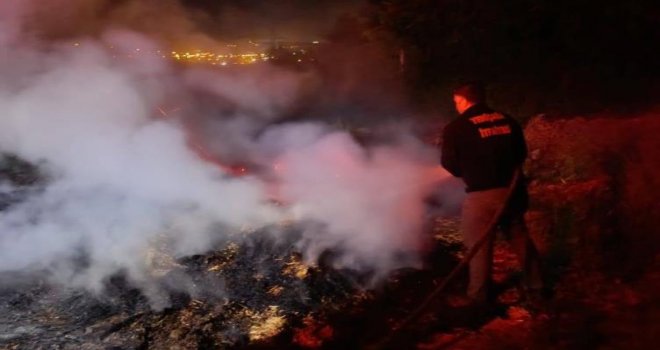 Bolu'da korkutan anız yangını: Ormana sıçramadan söndürüldü
