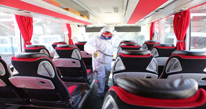 Bolu’da, koronavirüse karşı dezenfekte çalışması yapıldı