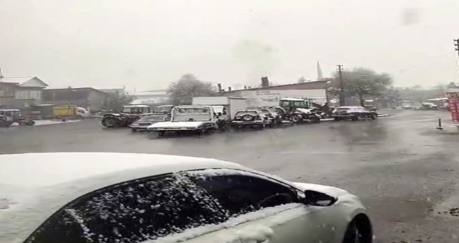 Bolu'da nisan ayında kar sürprizi....