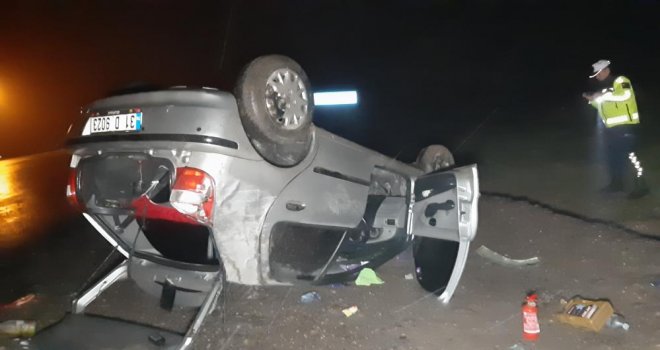 Bolu'da takla atan otomobil ters döndü: 1’i bebek 4 yaralı