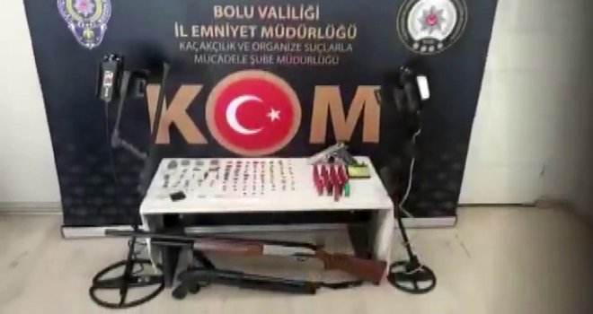 Bolu'da tarihi eser operasyonu: 2 gözaltı