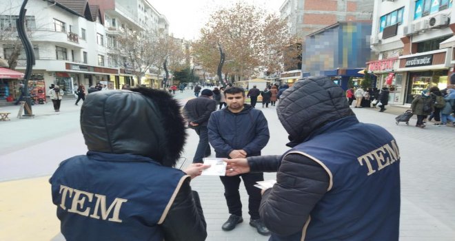 Bolu'da TEM ekiplerinden yabancı uyruklu şahıslara denetim