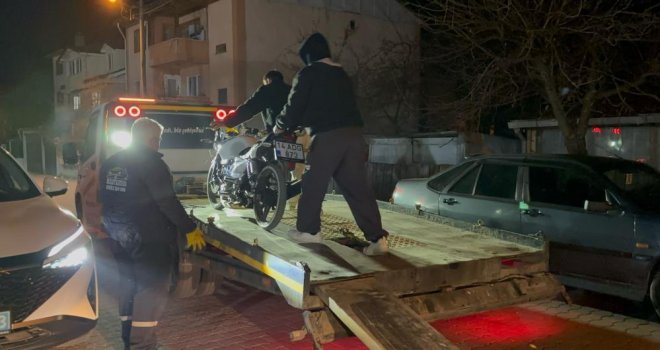 Bolu’da trafik polisinden kaçan motosikletli cezadan kaçamadı
