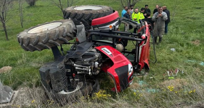 Bolu'da traktör takla attı: 1 yaralı……