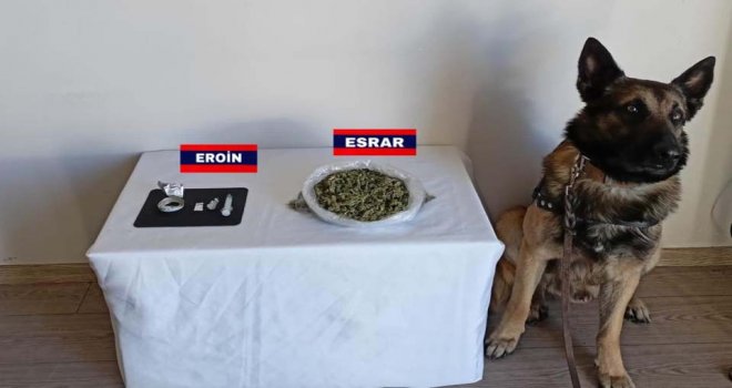 Bolu’da yolcu otobüsünde 3 kişinin valizinden uyuşturucu çıktı.......