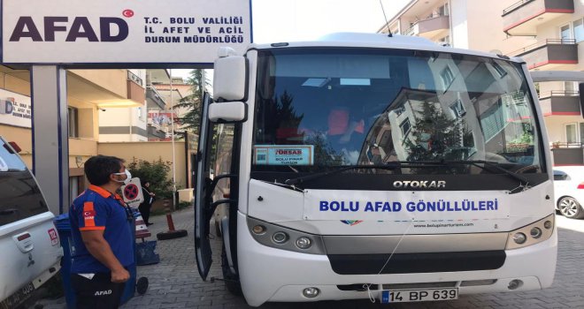 Bolu’dan sel bölgesi Bozkurt’a 24 AFAD gönüllüsü yola çıktı