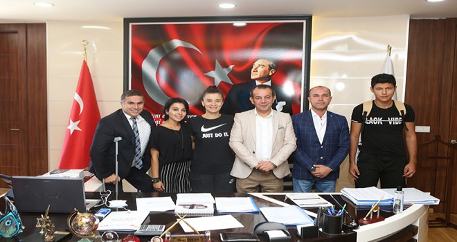 Bolu’nun tek süper lig temsilcisinden Başkan Özcan’a ziyaret