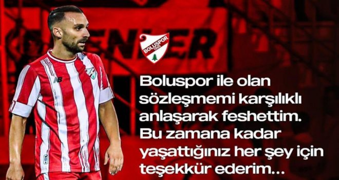 Boluspor, sezon başında transfer ettiği Cenk Ahmet Alkılıç ile yollarını ayırdı