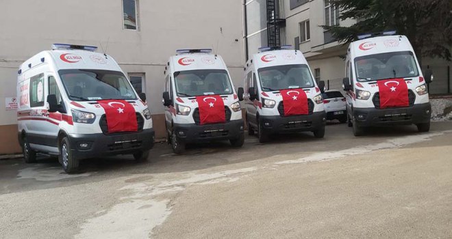 BOLU’YA 4 AMBULANS DAHA