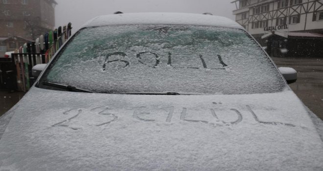 Bolu’ya yılın ilk karı düştü.....