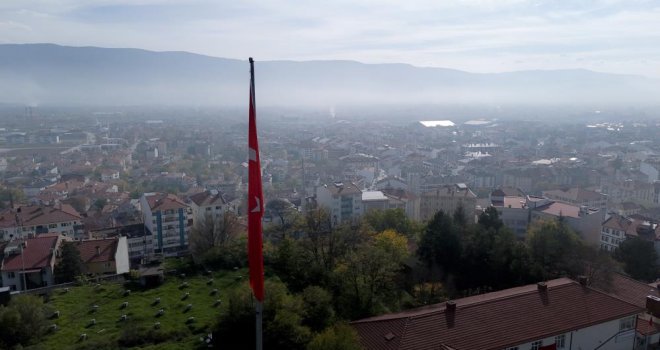 Bolu’yu sis tabakası kapladı….