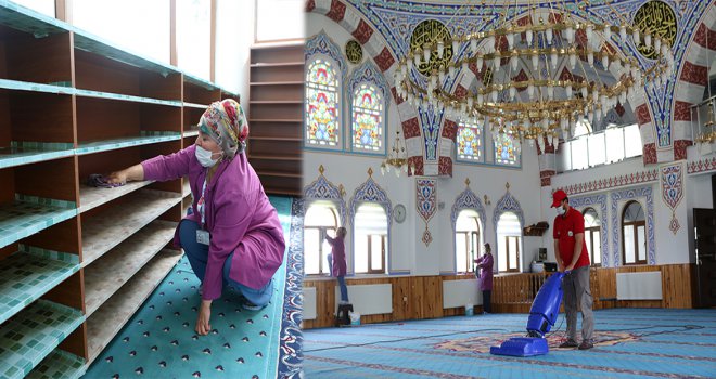 Cami temizlikleri Bolu Belediyesi’nden...